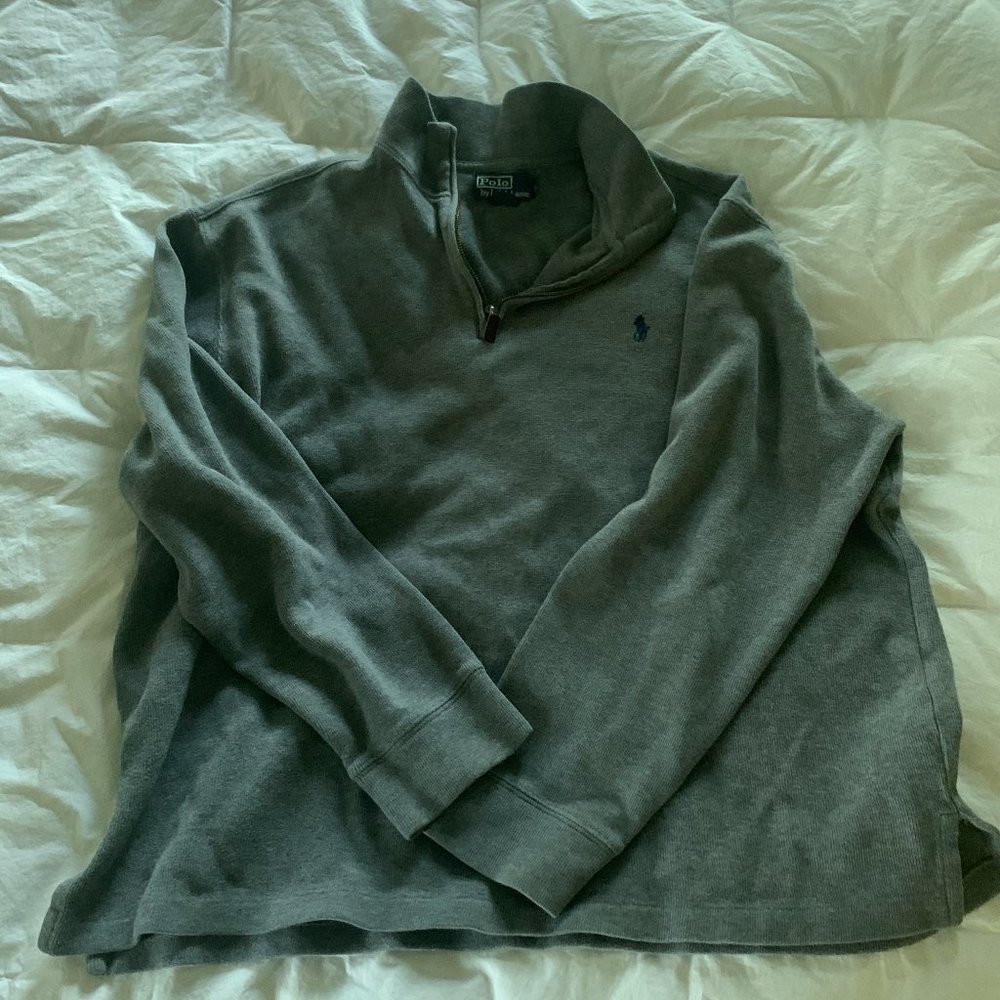 Vintage Men's Ralph Lauren Quarter Zip Sweater